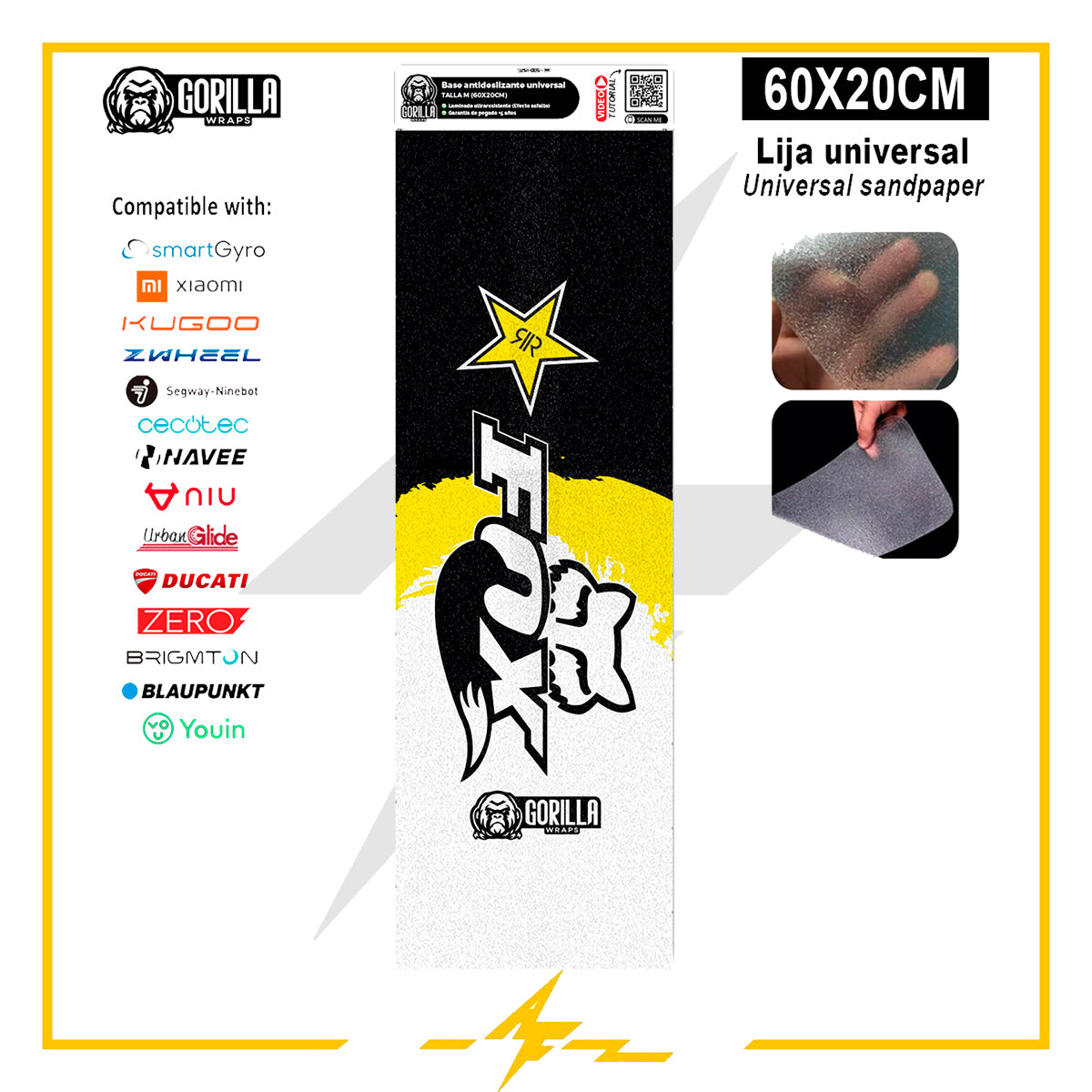 Vinilo Fox Rockstar base antideslizante universal para patinete eléctrico talla M
recambios patinete eléctrico
tienda de repuestos de patinetes eléctricos
recambios patinetes
repuestos de patinetes
accesorios patinete eléctrico
accesorios patinete
repuestos patinete
piezas de patinete eléctrico
piezas patinete electrico
ruedas patinete
taller del patinete
piezas de repuesto patinete eléctrico
af scooters